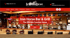 Desktop Screenshot of ironhorsebar.com.au