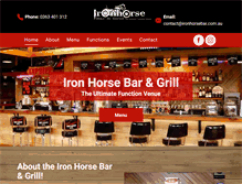 Tablet Screenshot of ironhorsebar.com.au